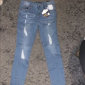 Fashion Nova Blue Age Better Butt Jeans